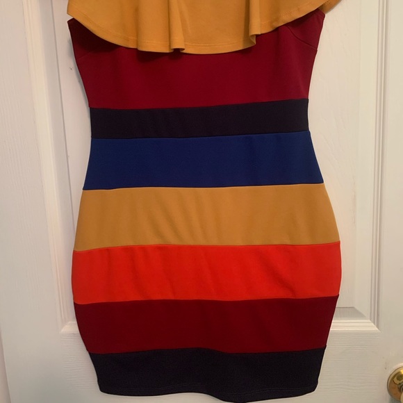Multi Color Bodycon Dress NWT - Picture 3 of 7